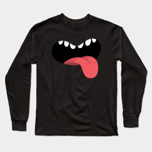 Mouth with tongue out Long Sleeve T-Shirt